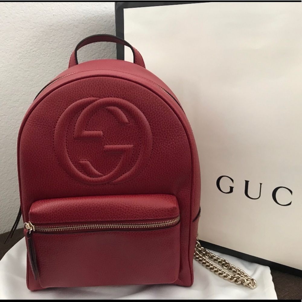 GUCCI Leather Backpack